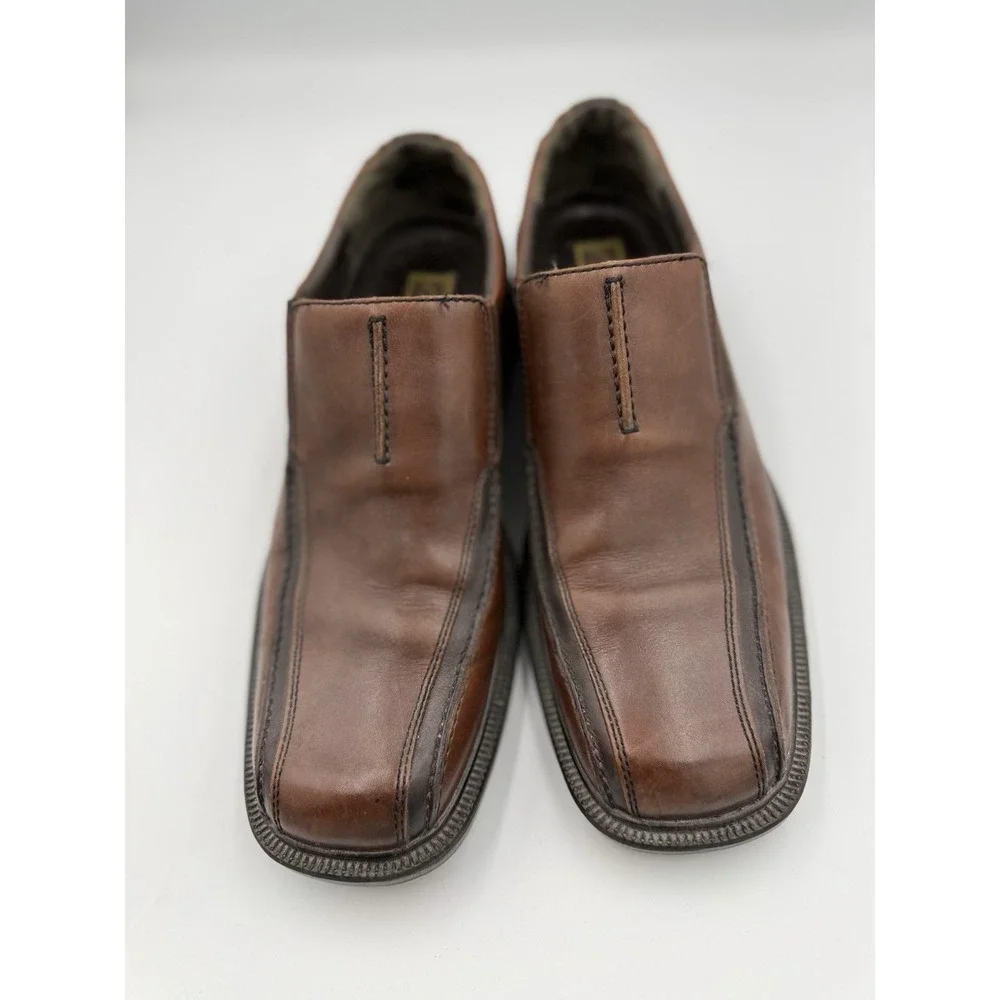 Clarks Escalade Step Leather Loafer Dress Shoe Men's Size 9M Brown 78872 Classic